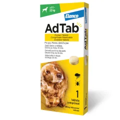 AdTab 450 mg žvečljive tablete za pse (11–22 kg), 1 tableta