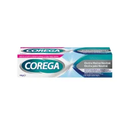 Corega, Ekstra Močno Nevtral, pričvrstilna krema za zobne proteze, 40 g