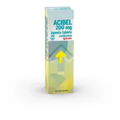 Acibel 200 mg šumeče tablete, 20 tablet