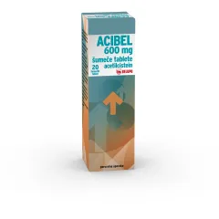 Acibel 600 mg šumeče tablete, 20 tablet