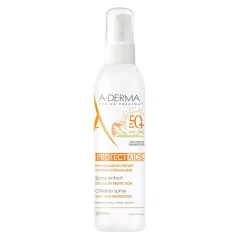 A-Derma, Protect otroško pršilo za zaščito pred soncem ZF50+, 200 ml