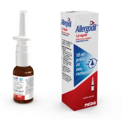 Allergodil 1,5 mg/ml pršilo za nos, raztopina, 10 ml