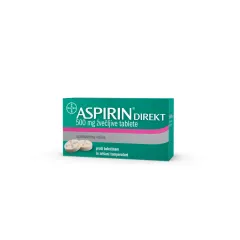 Aspirin direkt 500 mg žvečljive tablete, 10 tablet