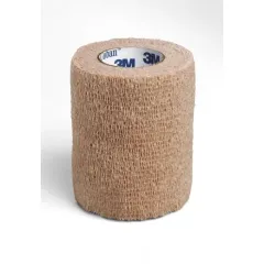 Coban, samooprijemljiv elastični povoj 7 cm x 4,6 m - rjav