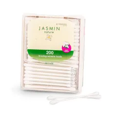 Jasmin Nature, biorazgradljive vatirane palčke, 200 palčk