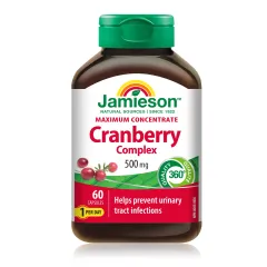 Jamieson, brusnica kapsule, 500mg, 60 kapsul