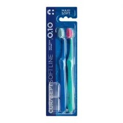 Curasept, Softline Maxi Soft 0.10 zobna ščetka, 2 zobni ščetki