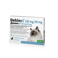 Dehinel, 230mg/20mg filmsko obložene tablete za mačke, 2 tableti