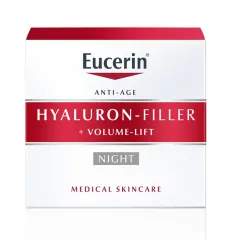 Eucerin, hyaluron filler + volume lift nočna krema za vse tipe kože, 50ml