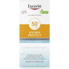 Eucerin, Sun Hydro Protect Ultra-Light fluid za zaščito obraza pred soncem ZF50+, 50 ml