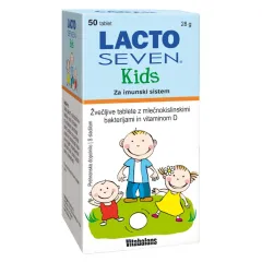 Lactoseven, kids žvečljive tablete, 50 tablet 