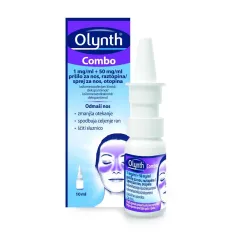 Olynth Combo 1 mg/ml + 50 mg/ml pršilo za nos, raztopina, 10 ml