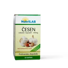 Nutrilab, česen 400mg kapsule, 60 kapsul