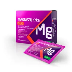 Krka, Magnezij 400 granulat za napitek, 8 g, 20 vrečk