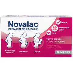 Novalac prenatal mehke kapsule, 30 kapsul