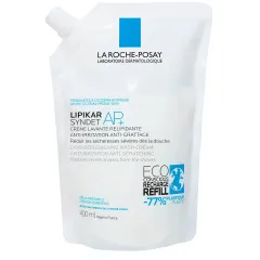La Roche-Posay, Lipikar Syndet AP+ kremni gel za umivanje telesa za suho kožo, eko refil, 400 ml