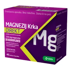 Krka, Magnezij direkt prašek, 1.8g, 40 vrečk 
