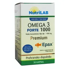 Nutrilab, omega 3 1.000 forte premium kapsule, 30 kapsul