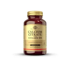 Solgar, Kalcijev citrat z dodanim vitaminom D, 60 tablet
