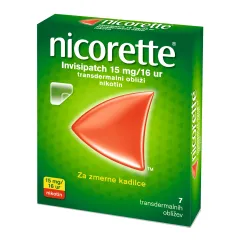 Nicorette Invisipatch 15 mg / 16 ur transdermalni obliž, 7 obližev