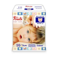 Trudi, Baby Care, večnamenska vpojna podloga 60 x 60 cm, 10 podlog