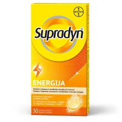 Supradyn, energija Q10 šumeče tablete, 30 šumečih tablet