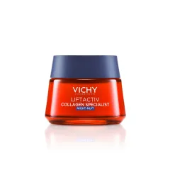 Vichy, Liftactiv Collagen Specialist nočna nega za obraz proti gubam, 50 ml
