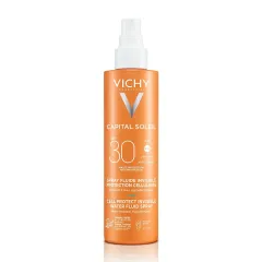 Vichy, Capital Soleil fluid na vodni osnovi v pršilu za zaščito kožnih celic ZF30, 200 ml