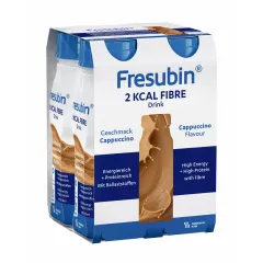 Fresubin 2 kcal Fibre drink, okus kapučino, 200 ml, 4 plastenke