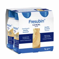 Fresubin 3,2 kcal, okus vanilija-karamela, 125 ml, 4 plastenke