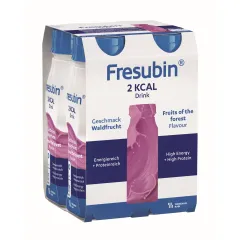 Fresubin 2 kcal Drink, okus gozdni sadeži, 200 ml, 4 plastenke