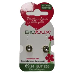 Biojoux, uhani Swarovski graciozen obroč, BJT255