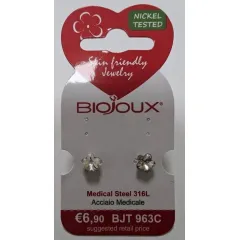 Biojoux, uhani Swarovski kristalna roža, BJT963