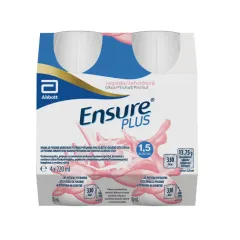 Ensure Plus, okus jagode, 220 ml, 4 plastenke
