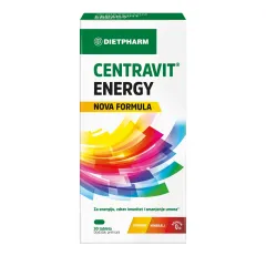 Dietpharm, Centravit Energy vitaminsko mineralno prehransko dopolnilo s koencimom Q10, 30 tablet