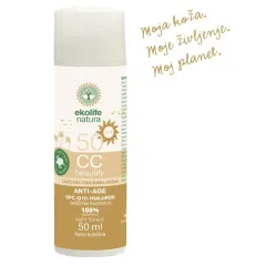 Ekolife Natura, CC zaščitna tonirana krema ZF50, 50 ml
