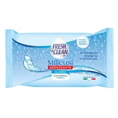 Fresh&Clean robček, osvežilni pocket milleusi Classic, 12 robčkov