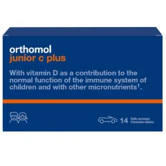 Orthomol, Junior C Plus mix žvečljive tablete, 14 žvečljivih tablet