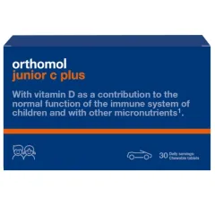 Orthomol, Junior C Plus, gozdni sadeži, 30 žvečljivih tablet