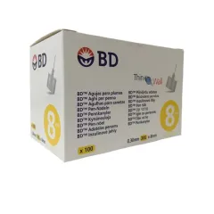 BD, Thin Wall igla za peresnike 8 mm, 100 igel