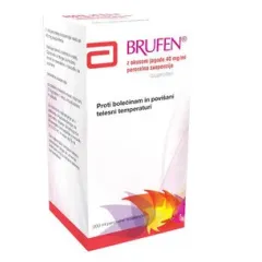 Brufen z okusom jagode 40 mg/ml peroralna suspenzija, 200 ml
