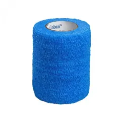 Coban, samooprijemljiv elastični povoj 7 cm x 4,6 m - moder