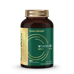 Naturwelle, Vitamin D3, 100 kapsul