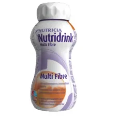 Nutridrink Multi Fibre, okus čokolade, 200 ml, 4 plastenke
