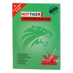 Tiger Capsicum, vroči obliž 10 x 15 cm, 8 obližev