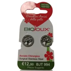 Biojoux, uhani drevo življenja s kristali, BJT994