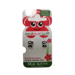 Biojoux, kids uhani panda baby, BJT711