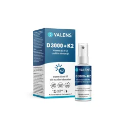 Valens, D 3000 + K2 ustno pršilo, 25 ml