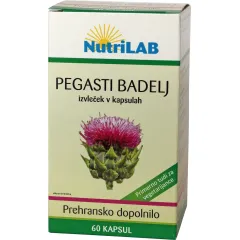 Nutrilab, pegasti badelj forte 125mg kapsule, 60 kapsul