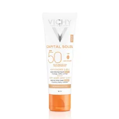 Vichy, Capital Soleil obarvana zaščitna krema 3 v 1 ZF 50+ proti temnim lisam, 50 ml